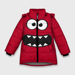 Зимняя куртка для девочек 3D Веселый монстрик