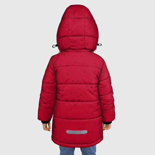 Зимняя куртка для девочек 3D Веселый монстрик, цвет черный - фото 4