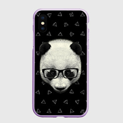 Чехол для iPhone XS Max матовый Умная панда