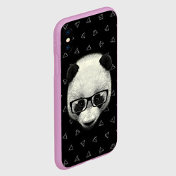 Чехол для iPhone XS Max матовый Умная панда - фото 2