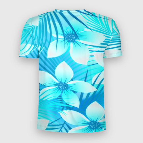 Мужская футболка 3D Slim Tropical Flower, цвет 3D печать - фото 2