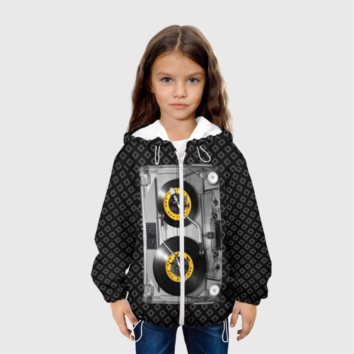 Детская куртка 3D DJ Tape, цвет белый - фото 4