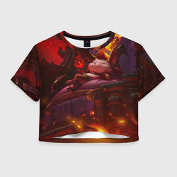 Женская футболка Crop-top 3D Teemo