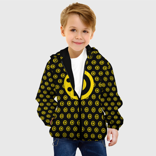 Детская куртка 3D Улыбака, цвет черный - фото 3