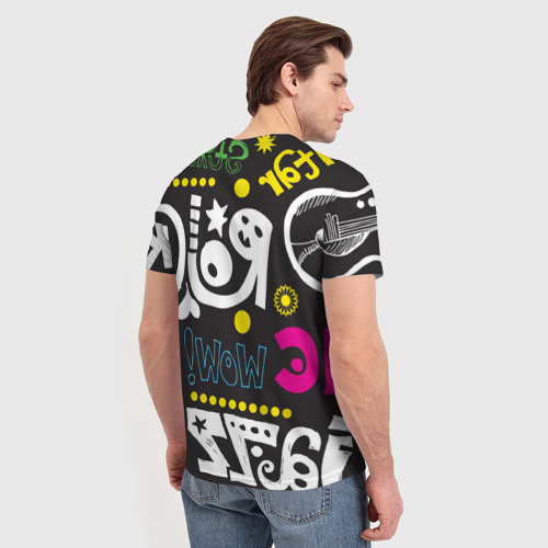 Мужская футболка 3D Rock, цвет 3D печать - фото 4
