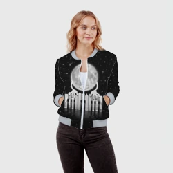 Женский бомбер 3D Лунная мелодия - фото 2