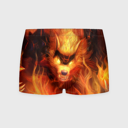 Мужские трусы 3D Fire Wolf