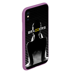 Чехол для iPhone XS Max матовый Brazzers - контрсвет - фото 2