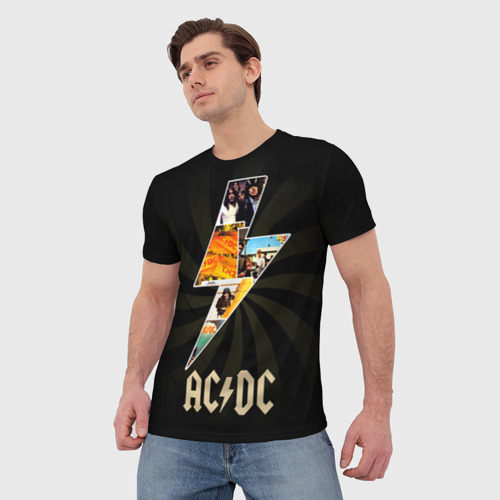 Мужская футболка 3D AC/DC 7, цвет 3D печать - фото 3