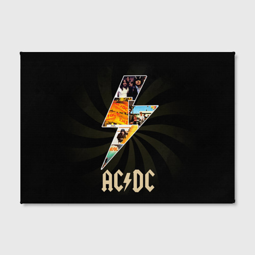 Холст прямоугольный AC/DC 7, цвет 3D печать - фото 2