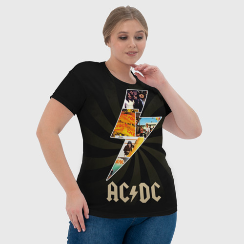Женская футболка 3D AC/DC 7, цвет 3D печать - фото 6