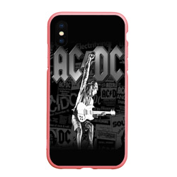 Чехол для iPhone XS Max матовый AC/DC 6