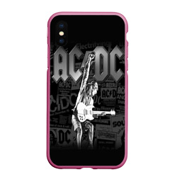 Чехол для iPhone XS Max матовый AC/DC 6