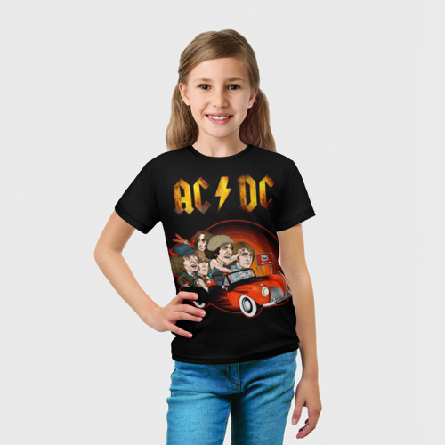Детская футболка 3D AC/DC 5, цвет 3D печать - фото 5