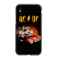 Чехол для iPhone XS Max матовый AC/DC 5