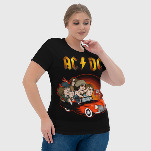 Женская футболка 3D с принтом AC/DC 5, фото #4