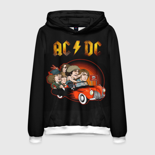 Мужская толстовка 3D AC/DC 5, цвет белый