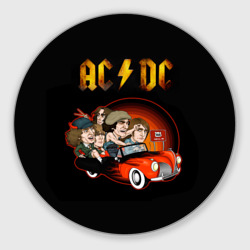 Круглый коврик для мышки AC/DC 5