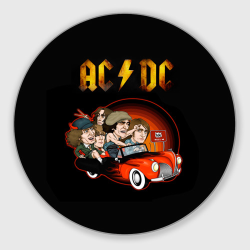 Круглый коврик для мышки AC/DC 5