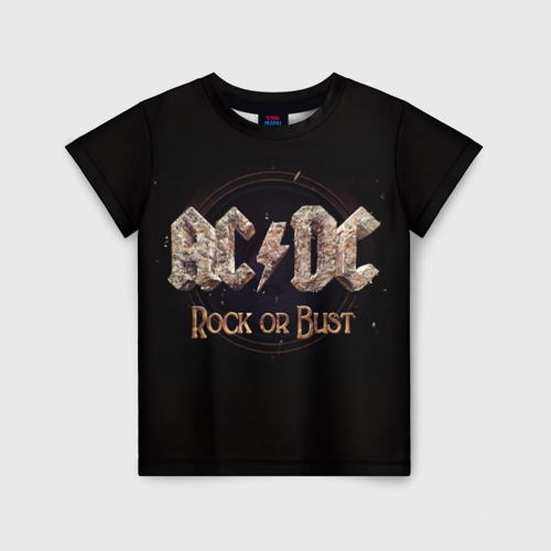 Детская футболка 3D AC/DC 4, цвет 3D печать