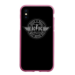 Чехол для iPhone XS Max матовый AC/DC 2