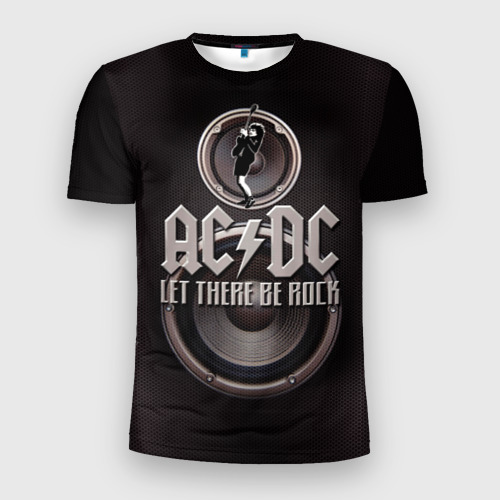 Мужская футболка 3D Slim AC/DC 1, цвет 3D печать