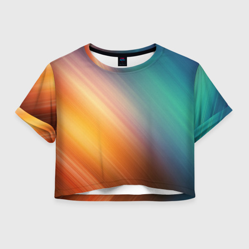 Женская футболка Crop-top 3D Abstraction, цвет 3D печать