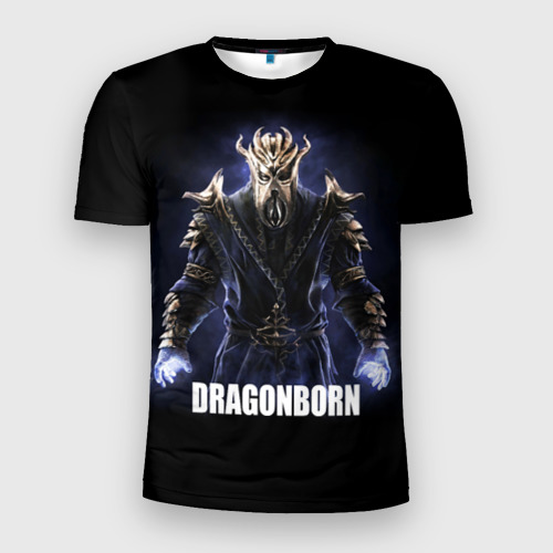 Мужская футболка 3D Slim Dragonborn, цвет 3D печать