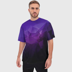 Мужская футболка oversize 3D PolyViolet - фото 2