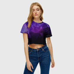 Женская футболка Crop-top 3D PolyViolet - фото 2