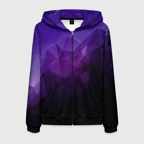 Мужская толстовка 3D на молнии PolyViolet