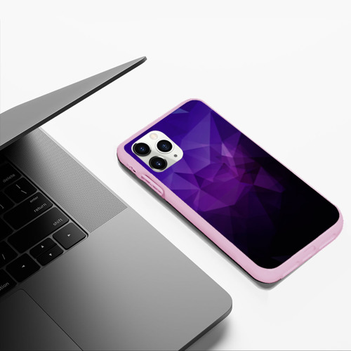 Чехол для iPhone 11 Pro Max матовый PolyViolet, цвет розовый - фото 5