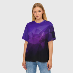 Женская футболка oversize 3D PolyViolet - фото 2