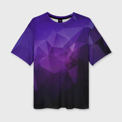 Женская футболка oversize 3D PolyViolet