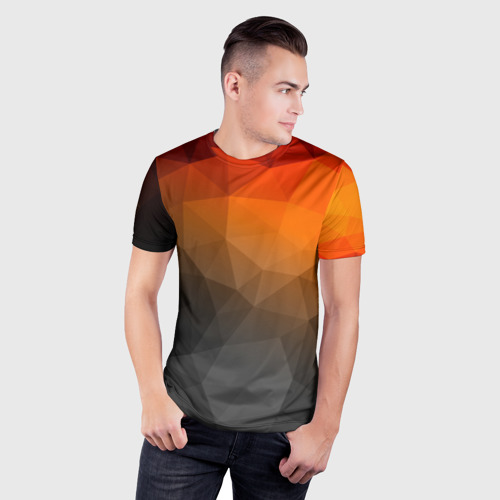 Мужская футболка 3D Slim Abstraction, цвет 3D печать - фото 3