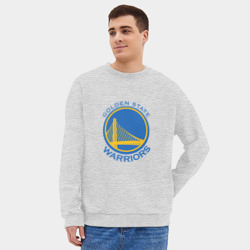 Мужской свитшот oversize без начеса хлопок Голден Стэйт - фото 2