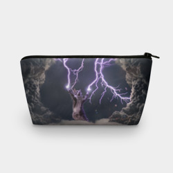 Косметичка 3D Грозовой кошак с молниями