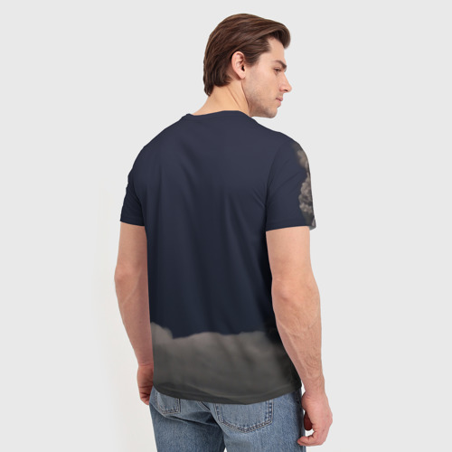 Мужская футболка 3D Грозовой кошак, цвет 3D печать - фото 4