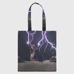 Шоппер 3D Грозовой кошак с молниями