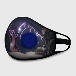 Маска из неопрена Грозовой кошак с молниями