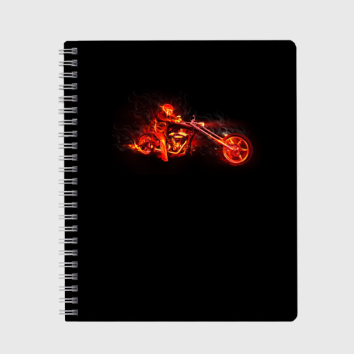Тетрадь Огненный байкер, цвет линия