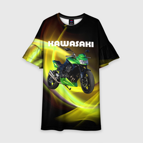 Детское платье 3D Kawasaki, цвет 3D печать