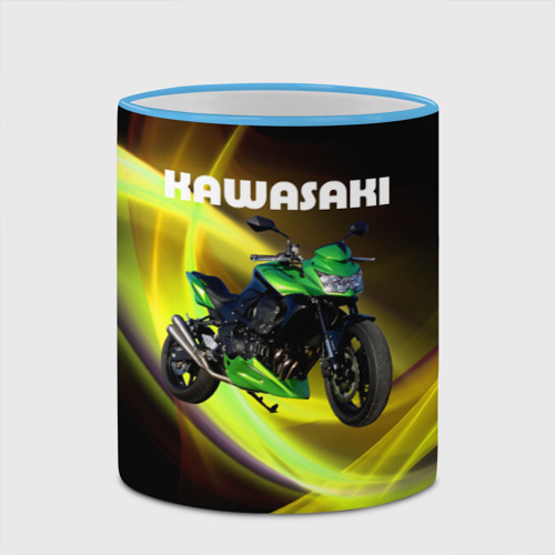 Кружка с полной запечаткой Kawasaki, цвет Кант небесно-голубой - фото 4