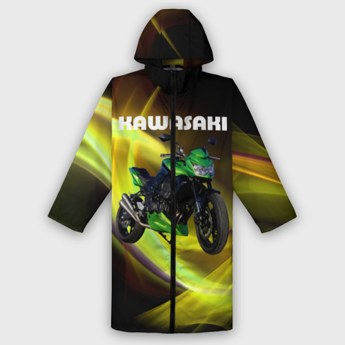 Женский дождевик 3D Kawasaki, цвет белый