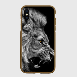 Чехол для iPhone XS Max матовый Лев