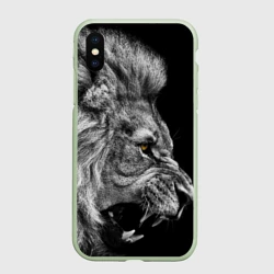 Чехол для iPhone XS Max матовый Лев