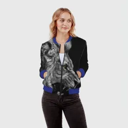 Женский бомбер 3D Лев - фото 2