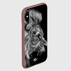 Чехол для iPhone XS Max матовый Лев - фото 2