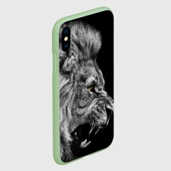 Чехол для iPhone XS Max матовый Лев - фото 2