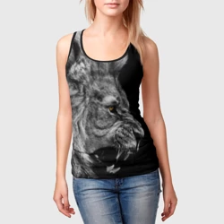 Женская майка 3D Лев - фото 2